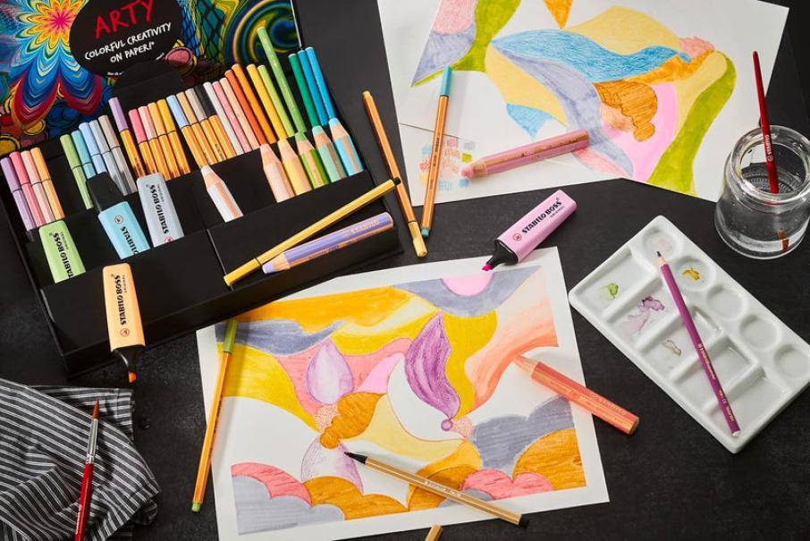 stabilo stabilo arty creative set colorful cofanetto da 50 pz assortiti - foto 3
