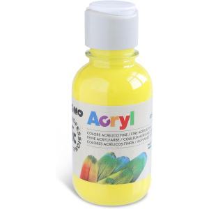 Tempera acrilica da 125 ml colore giallo primario 201