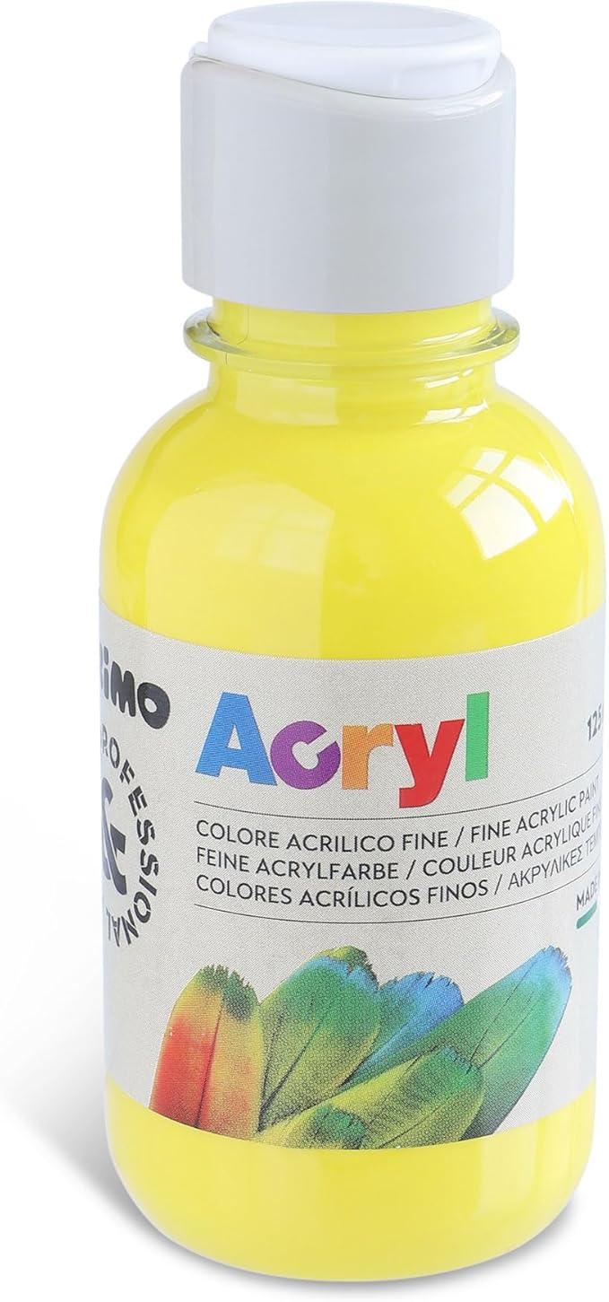 primo primo tempera acrilica da 125 ml colore giallo primario 201 - foto 1