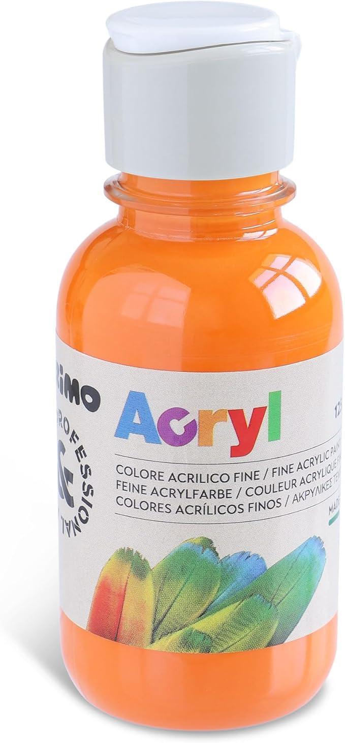 primo primo tempera acrilica da 125 ml colore arancio 250 - foto 1