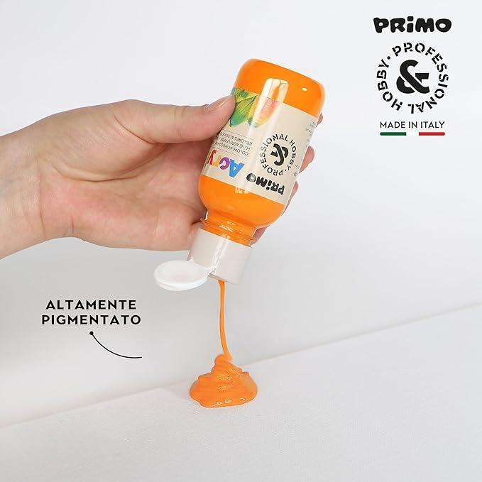 primo primo tempera acrilica da 125 ml colore arancio 250 - foto 3