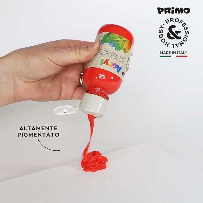 primo primo tempera acrilica da 125 ml colore vermiglio 300 - foto 3