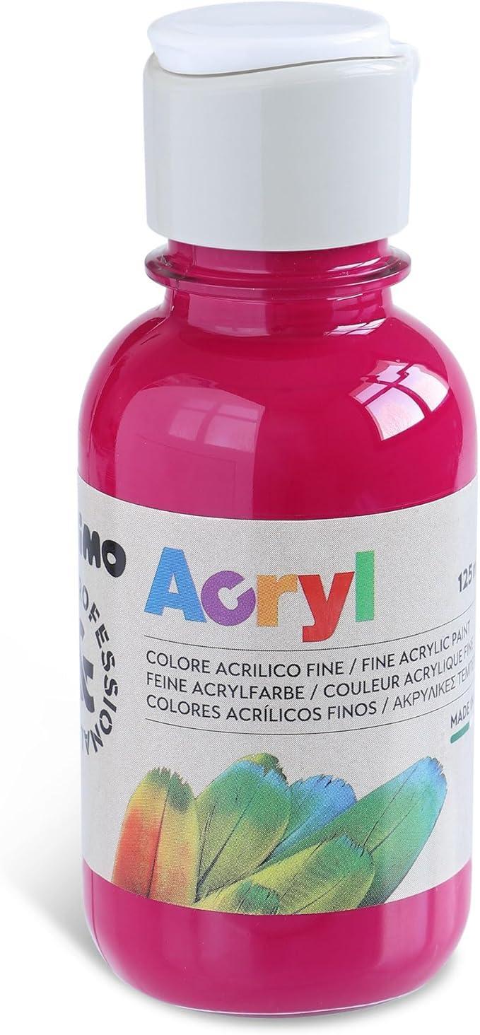 primo primo tempera acrilica da 125 ml colore rosso magenta 301 - foto 1