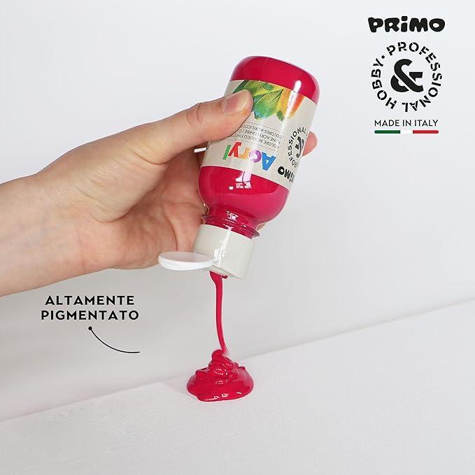 primo primo tempera acrilica da 125 ml colore rosso magenta 301 - foto 3