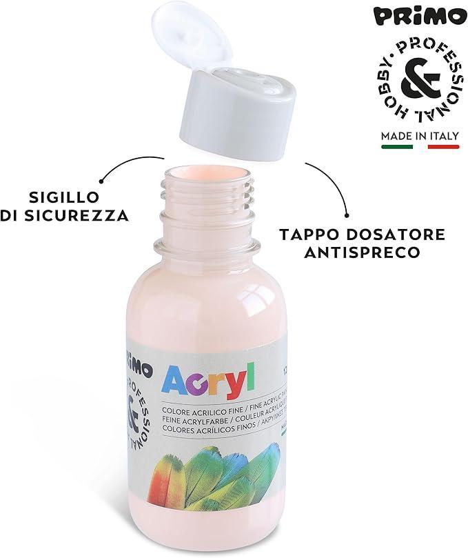 primo primo tempera acrilica da 125 ml colore rosa albicocca 331 - foto 2