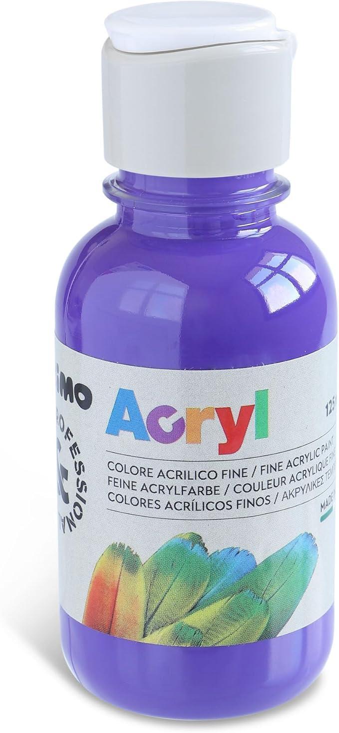 primo primo tempera acrilica da 125 ml colore viola 400 - foto 1