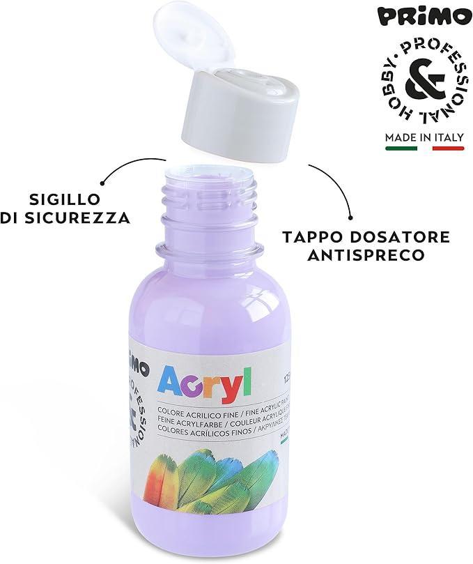 primo primo tempera acrilica da 125 ml colore lilla 450 - foto 2