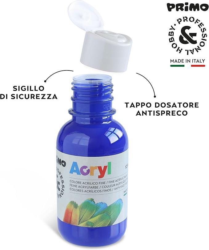 primo primo tempera acrilica da 125 ml colore blu oltremare 500 - foto 2