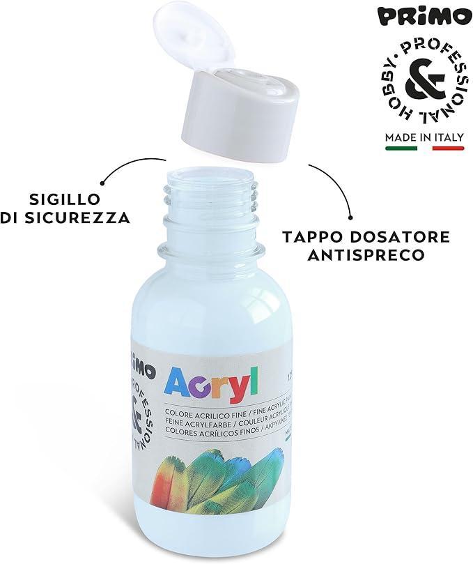 primo primo tempera acrilica da 125 ml colore verde menta 611 - foto 2 primo primo tempera acrilica da 125 ml colore verde menta 611 - foto 2