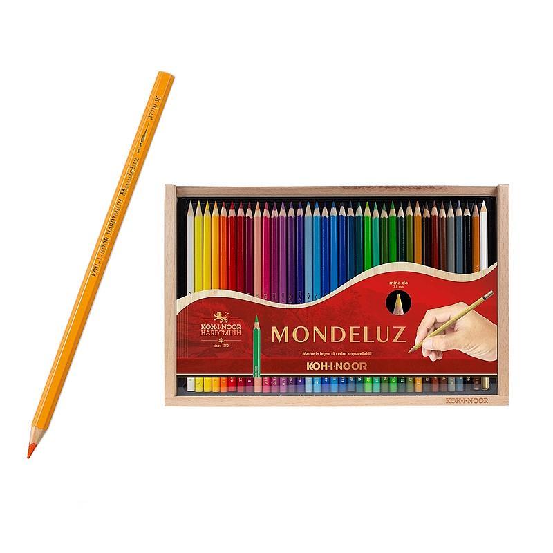 koh-i-noor koh-i-noor mondeluz pastelli acquerellabili confezione di legno da 36 pz in colori assortiti - foto 1