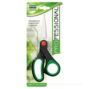 Forbice in acciao inox e impugnatura in gomma dimensioni 17,5 cm