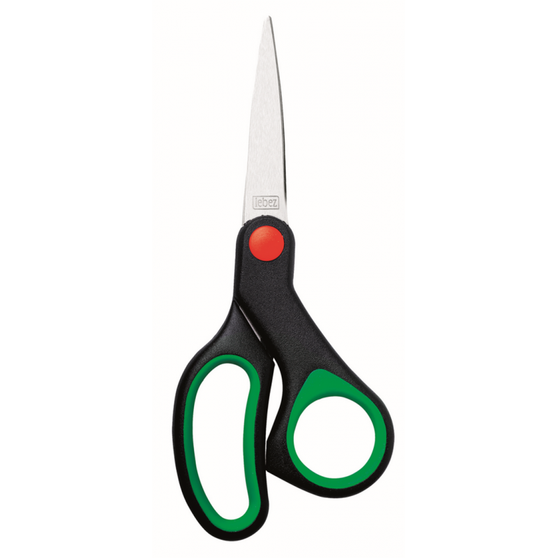 lebez lebez forbice in acciao inox e impugnatura in gomma dimensioni 17,5 cm - foto 2