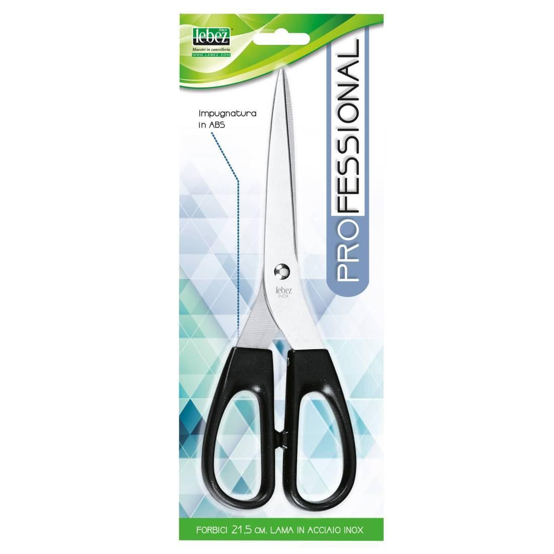 lebez lebez forbice acciaio inox e manico in plastica abs dimensioni 21,5 cm - foto 1