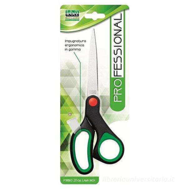 lebez lebez forbice in acciao inox e impugnatura in gomma dimensioni 20 cm - foto 1