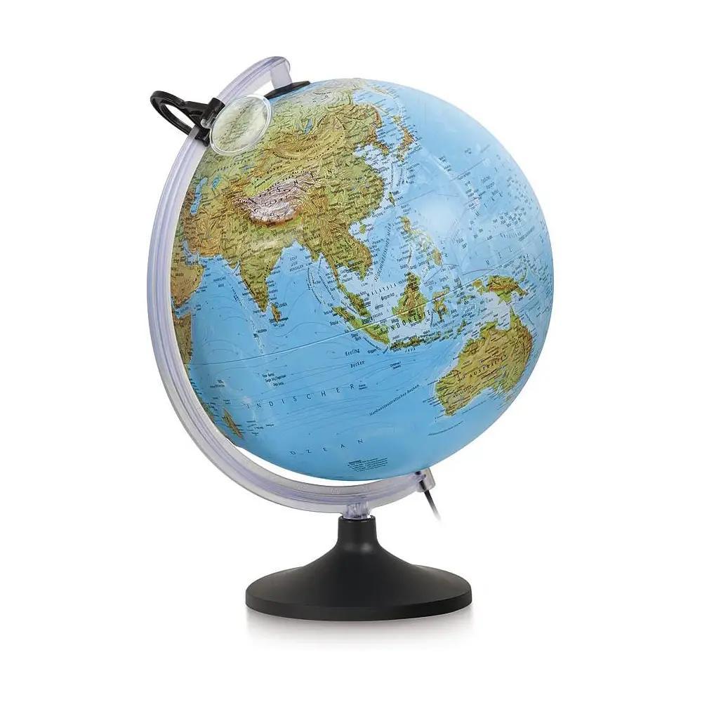 tecnodidattica tecnodidattica mappamondo globo geografico a rilievo illuminato uranio diametro 30 cm - foto 1