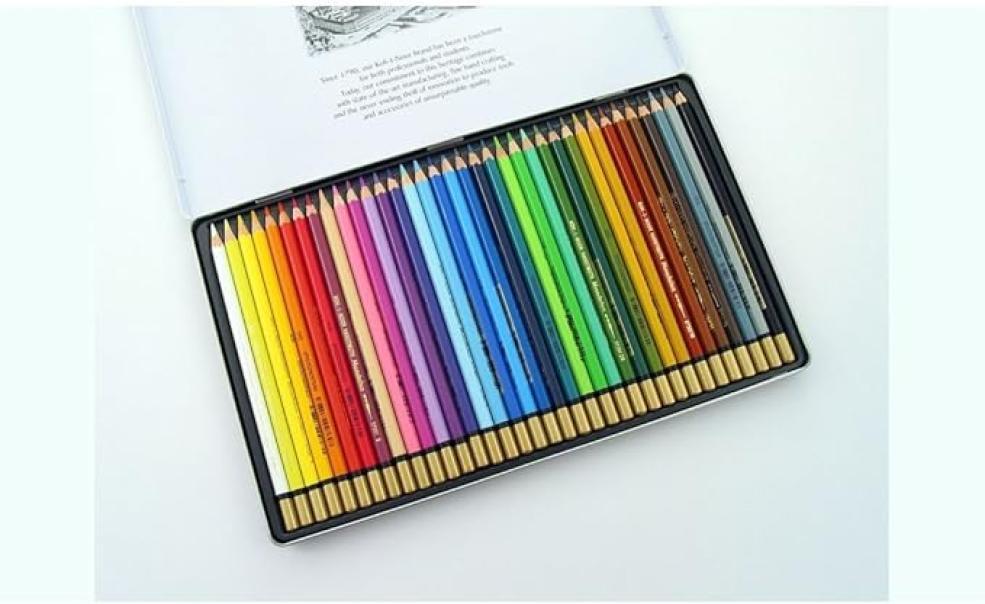 koh-i-noor koh-i-noor mondeluz pastelli acqerellabili confezione di metallo da 36 pz in colori assortiti - foto 2
