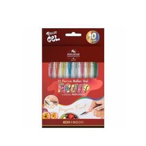 Penne roller gel inchiostro profumato fruit 10 colori assortiti