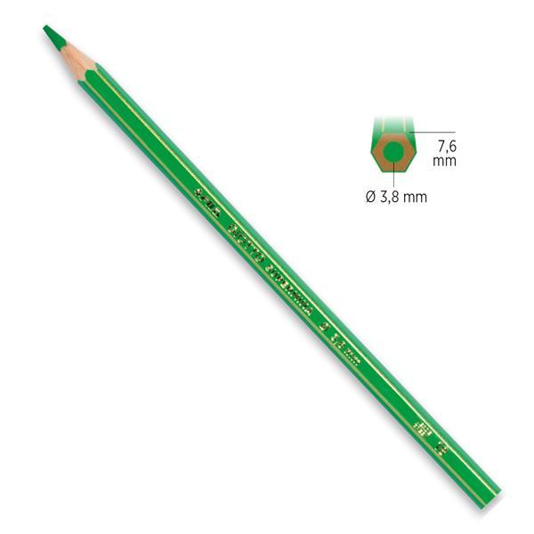 giotto giotto supermina pastelli astuccio in metallo 12 pz colori assortiti mina da 3,8 mm - foto 2