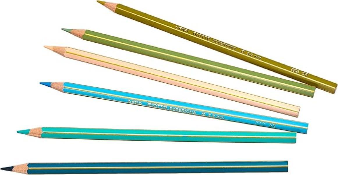 giotto giotto supermina pastelli astuccio in metallo 36 pz colori assortiti mina da 3,8 mm - foto 3