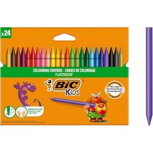 Plastidecor pastelli colorati confezione da 24 pz in colori assortiti