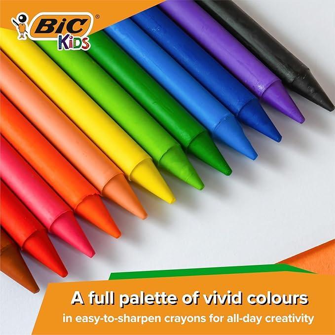 bic bic plastidecor pastelli colorati confezione da 24 pz in colori assortiti - foto 2