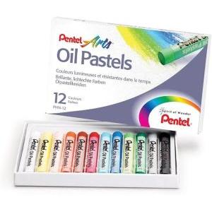 Pastelli ad olio morbidi in confezione da 12 pezzi in colori assortiti