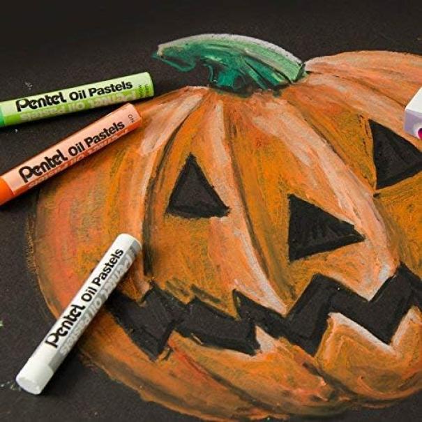 pentel pentel pastelli ad olio morbidi in confezione da 12 pezzi in colori assortiti - foto 3