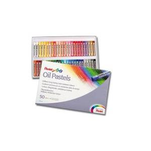 Pastelli ad olio morbidi in confezione da 50 pezzi in colori assortiti