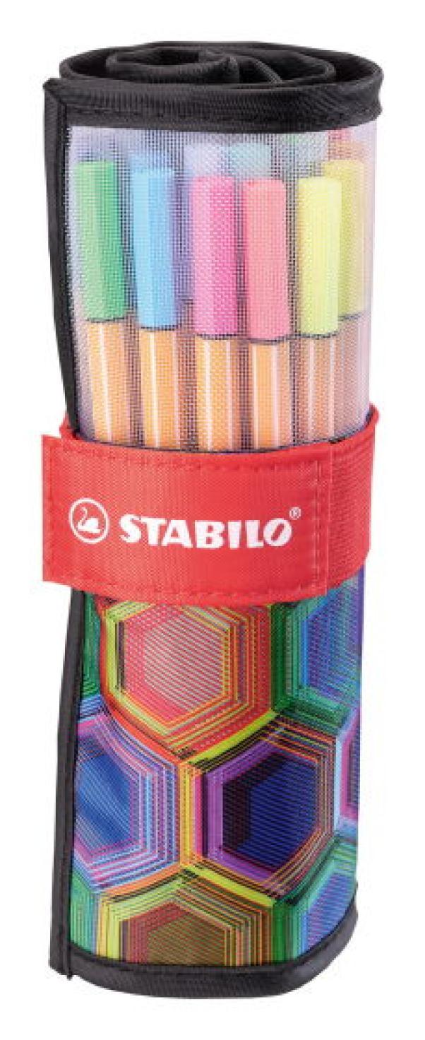 stabilo stabilo point 88 fineliner rotolo arty edition 25 pennarelli colori assortiti 8825-071 - foto 2