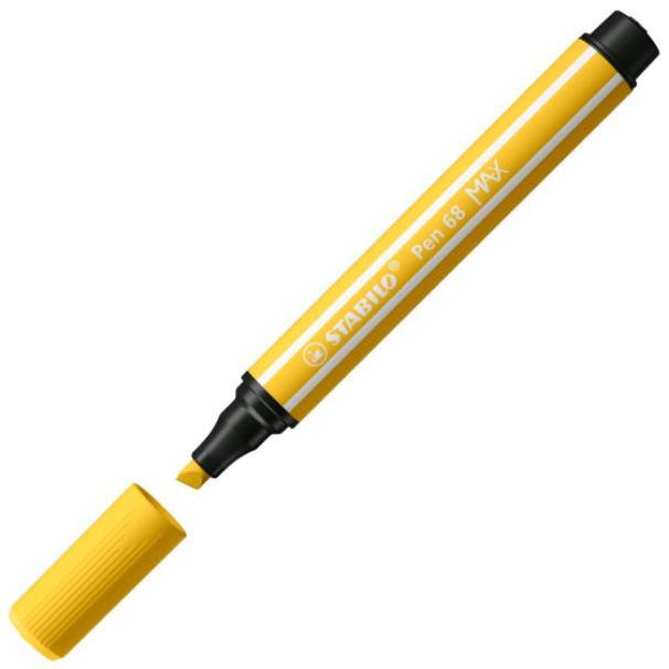 stabilo stabilo pen 68 max arty pennarelli con punta a scalpello da 5mm in 6 colori assortiti - foto 2