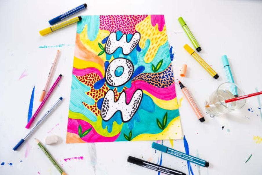 stabilo stabilo pen 68 max arty pennarelli con punta a scalpello da 5mm in 12 colori assortiti - foto 3