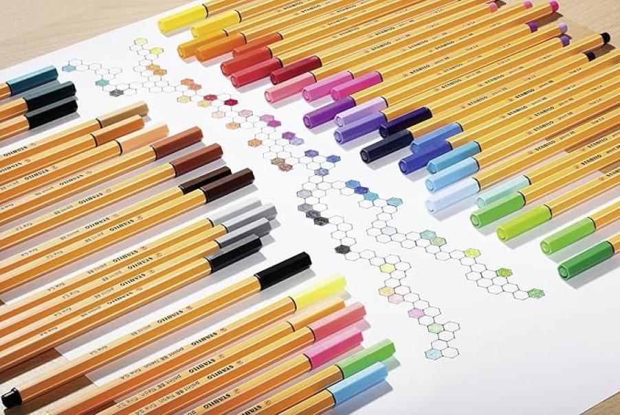 stabilo stabilo point 88 scatola in metallo da 50 pz penne fineliner a punta fine da 0,4 mm colori assortiti - foto 2