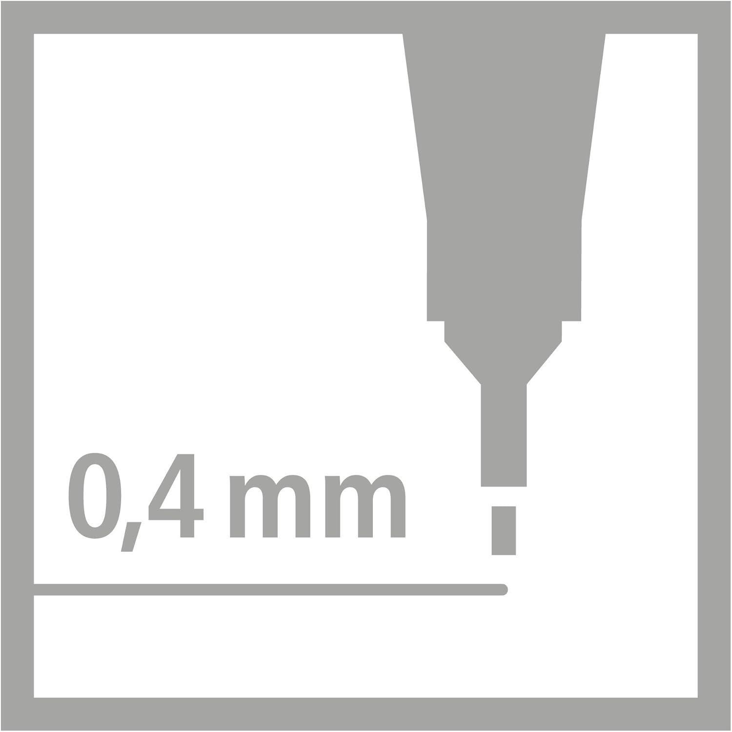 stabilo stabilo point 88 scatola in metallo da 50 pz penne fineliner a punta fine da 0,4 mm colori assortiti - foto 4