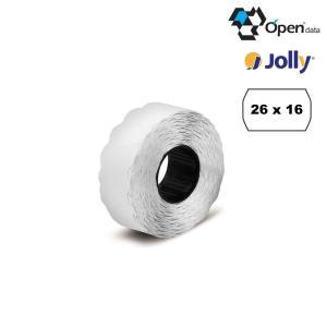 Jolly etichette removibili conf. da 10 rotoli per prezzatrice dimensione 26x16 mm colore bianco