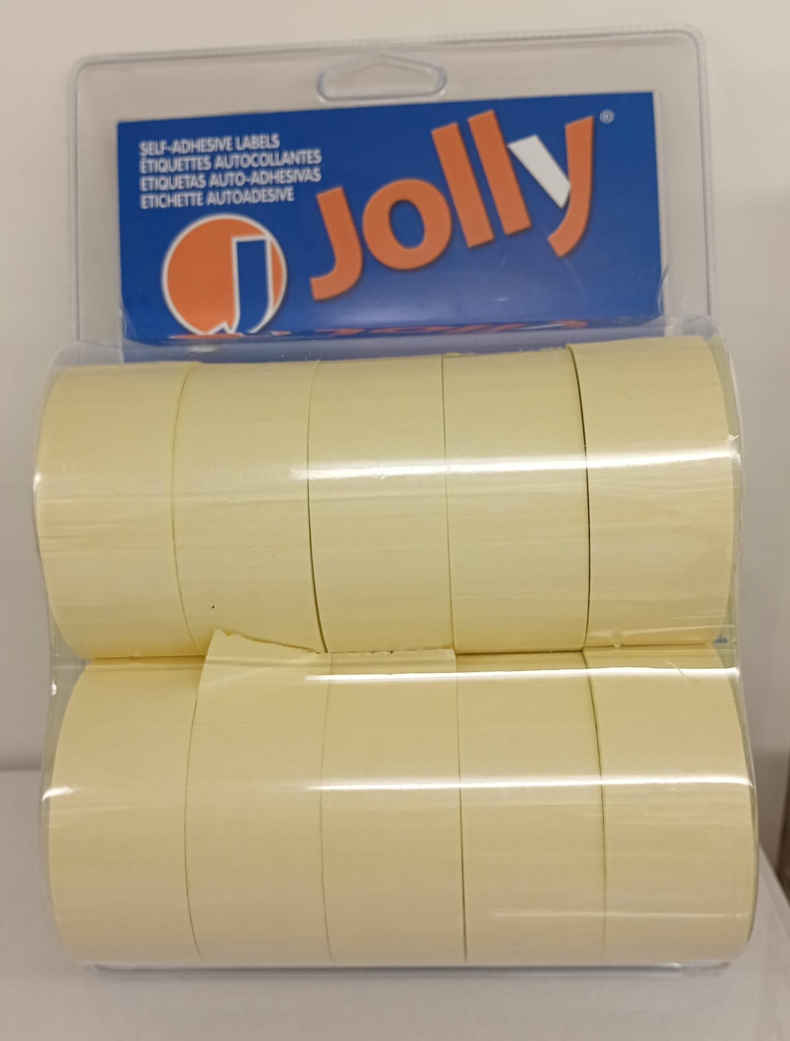 open data open data jolly etichette removibili conf. da 10 rotoli per prezzatrice dimensione 26x16 mm colore giallo - foto 2