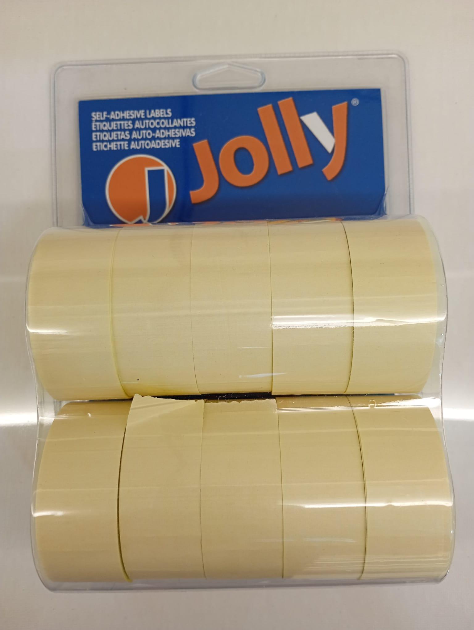 open data open data jolly etichette removibili conf. da 10 rotoli per prezzatrice dimensione 26x16 mm colore giallo - foto 3