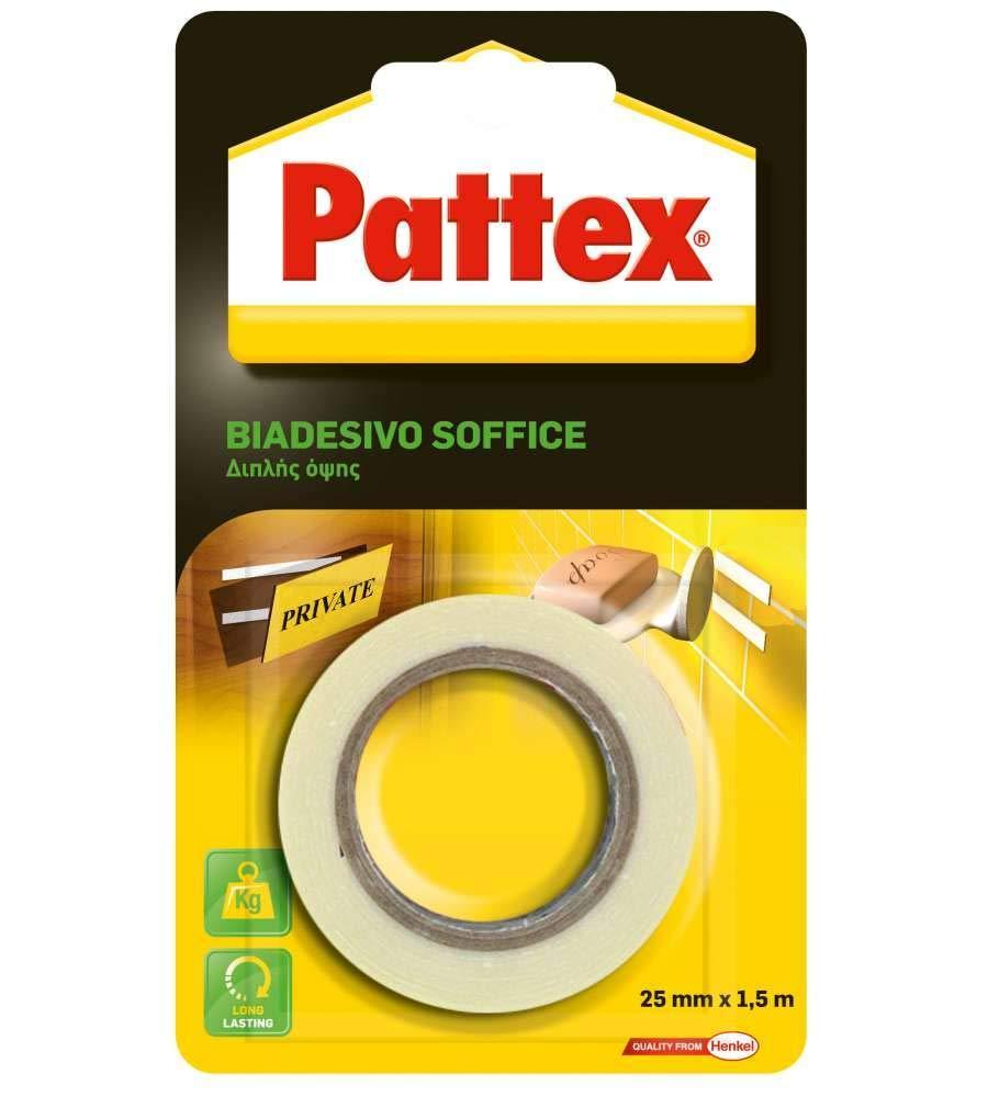 pattex pattex nastro biadesivo soffice mm 25 x 1,5 mt - foto 1