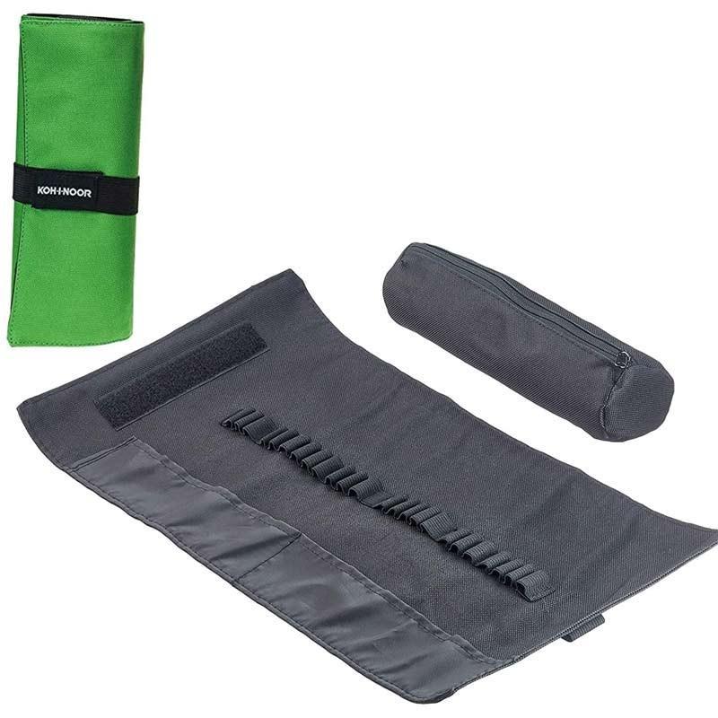 koh-i-noor koh-i-noor astuccio arrotolato 24 scomparti colore verde - foto 2