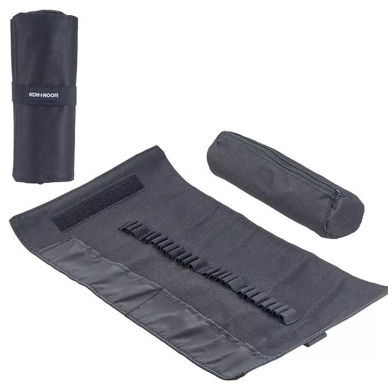koh-i-noor koh-i-noor astuccio arrotolato 24 scomparti colore nero - foto 2