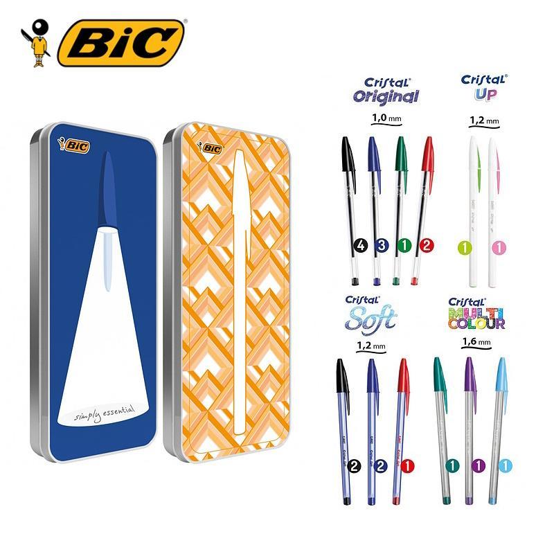 bic bic cristal set penne edizione limitata confezione regalo in latta da 20 pz - foto 1