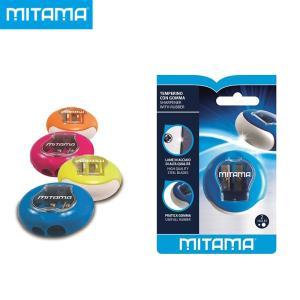 Temperino 2 fori con gomma blisterato