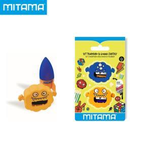 Set temperino in plastica e gomma forme 2 fori in blister da 2 pz - 62859