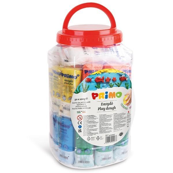 primo primo pasta per modellare vaso da 50 pz. in panetti da 100 gr. colori assortiti - foto 1