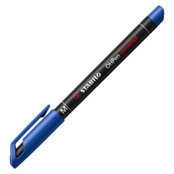 stabilo stabilo ohpen universal pennarello marcatore permanente punta media (m) da 1,0 mm colore blu - foto 1