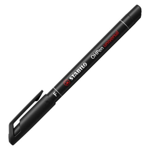 stabilo stabilo ohpen universal pennarello marcatore permanente punta fine (f) da 0,7 mm colore nero - foto 1