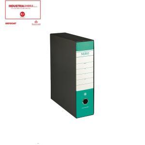 Nero raccoglitore registratore protocollo dimensioni 28,5x35 cm dorso 8 colore verde