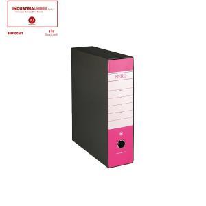 Nero raccoglitore registratore protocollo dimensioni 28,5x35 cm dorso 8 colore ciclamino