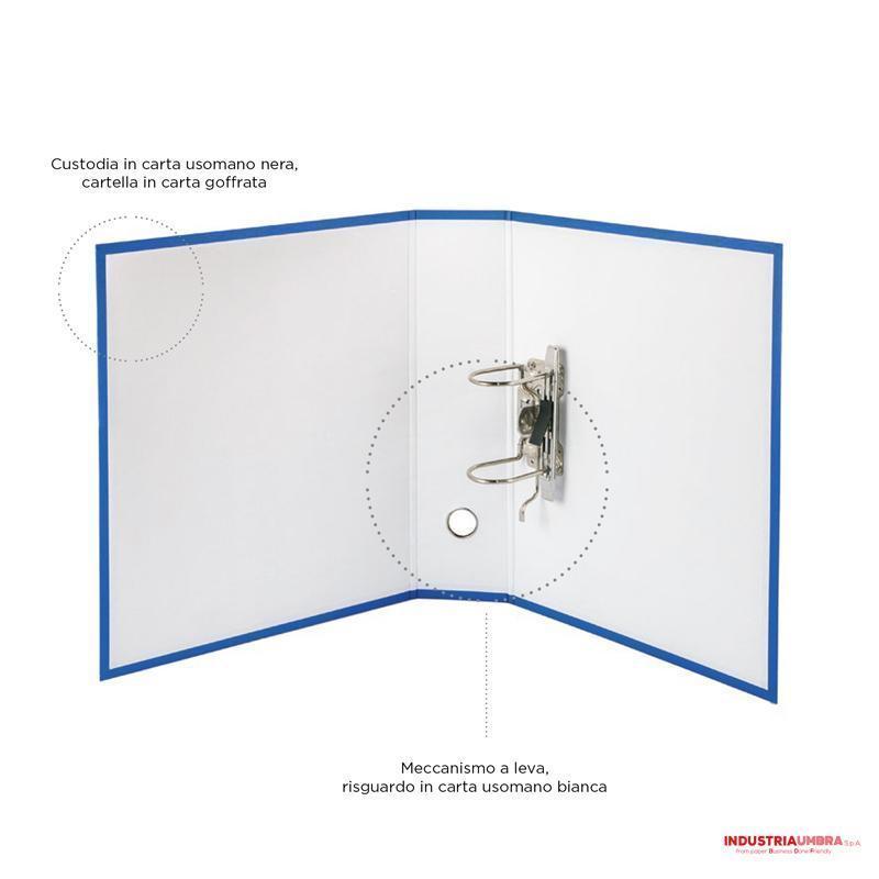 brefiocart brefiocart nero raccoglitore registratore protocollo dimensioni 28,5x35 cm dorso 5 colore blu - foto 2