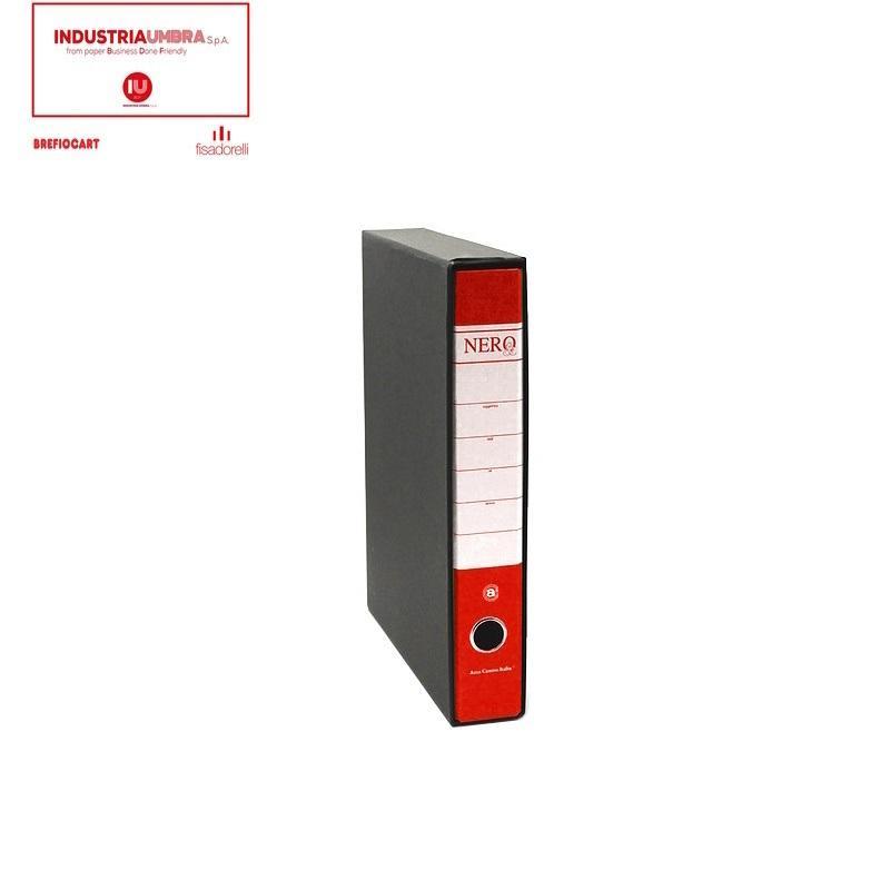 brefiocart brefiocart nero raccoglitore registratore protocollo dimensioni 28,5x35 cm dorso 5 colore rosso - foto 1