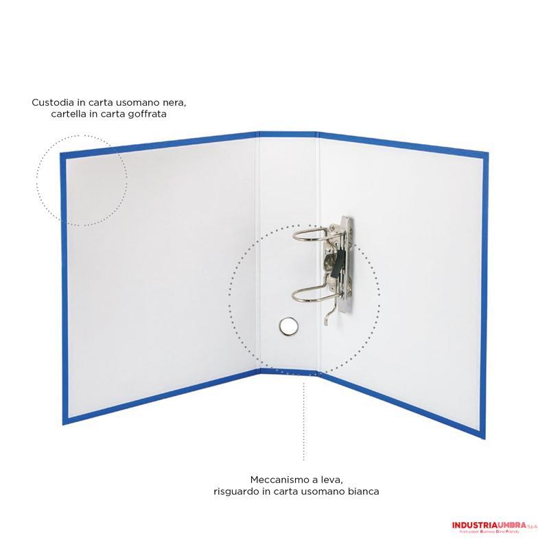 brefiocart brefiocart nero raccoglitore registratore protocollo dimensioni 28,5x35 cm dorso 5 colore giallo - foto 2